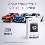 Scanner ELM327 OBD2 Bluetooth Multimarque – Image 2