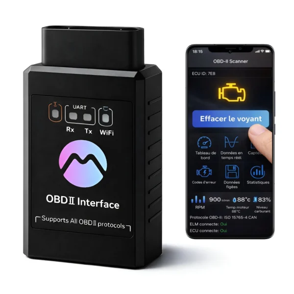 Valise diagnostic auto OBD2 WiFi compacte (2) Valise diagnostic auto OBD2 WiFi compacte