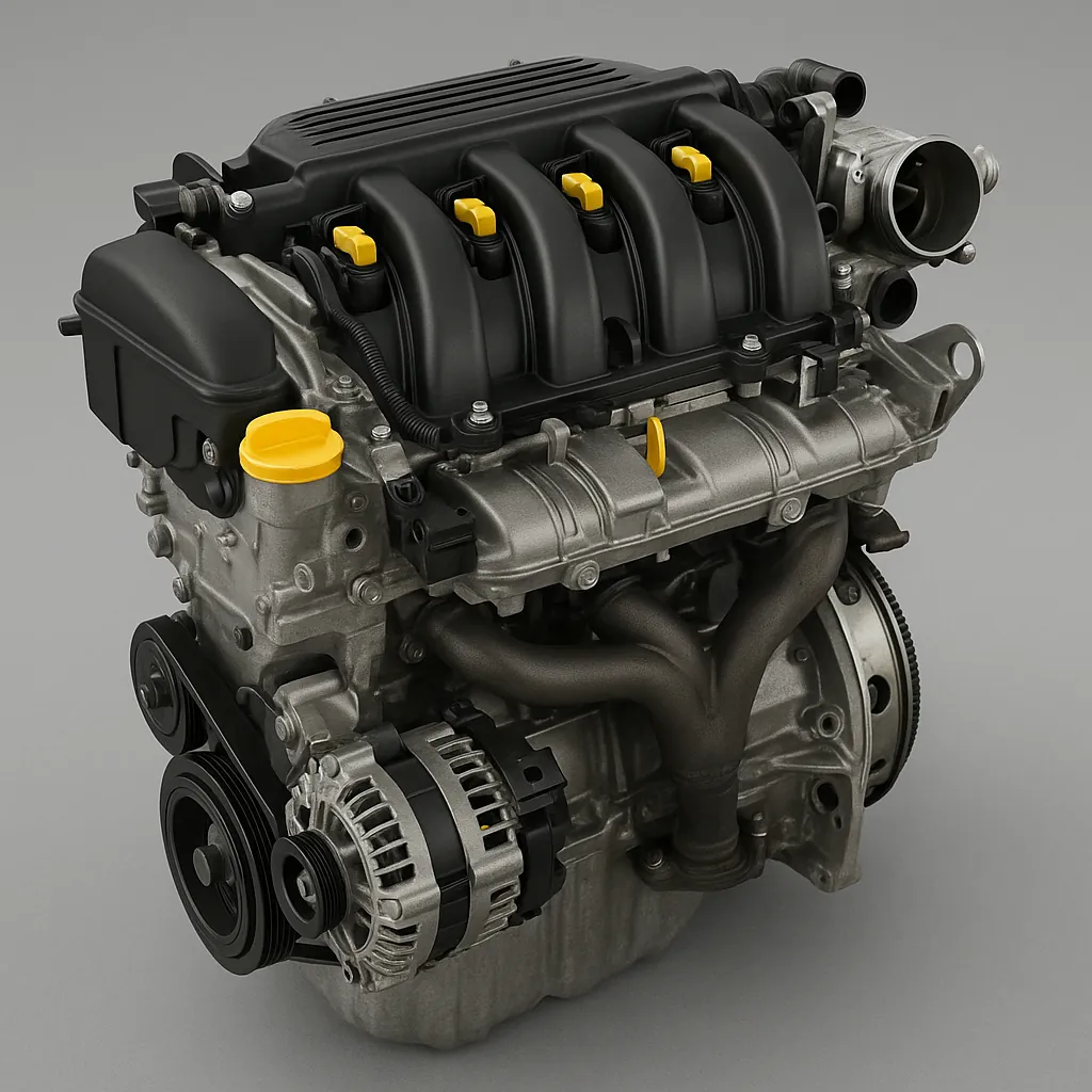 Moteur Renault K4M fiable sous le capot d'une Clio