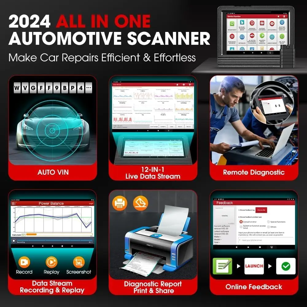 LAUNCH X431 V Pro en diagnostic moteur sur véhicule