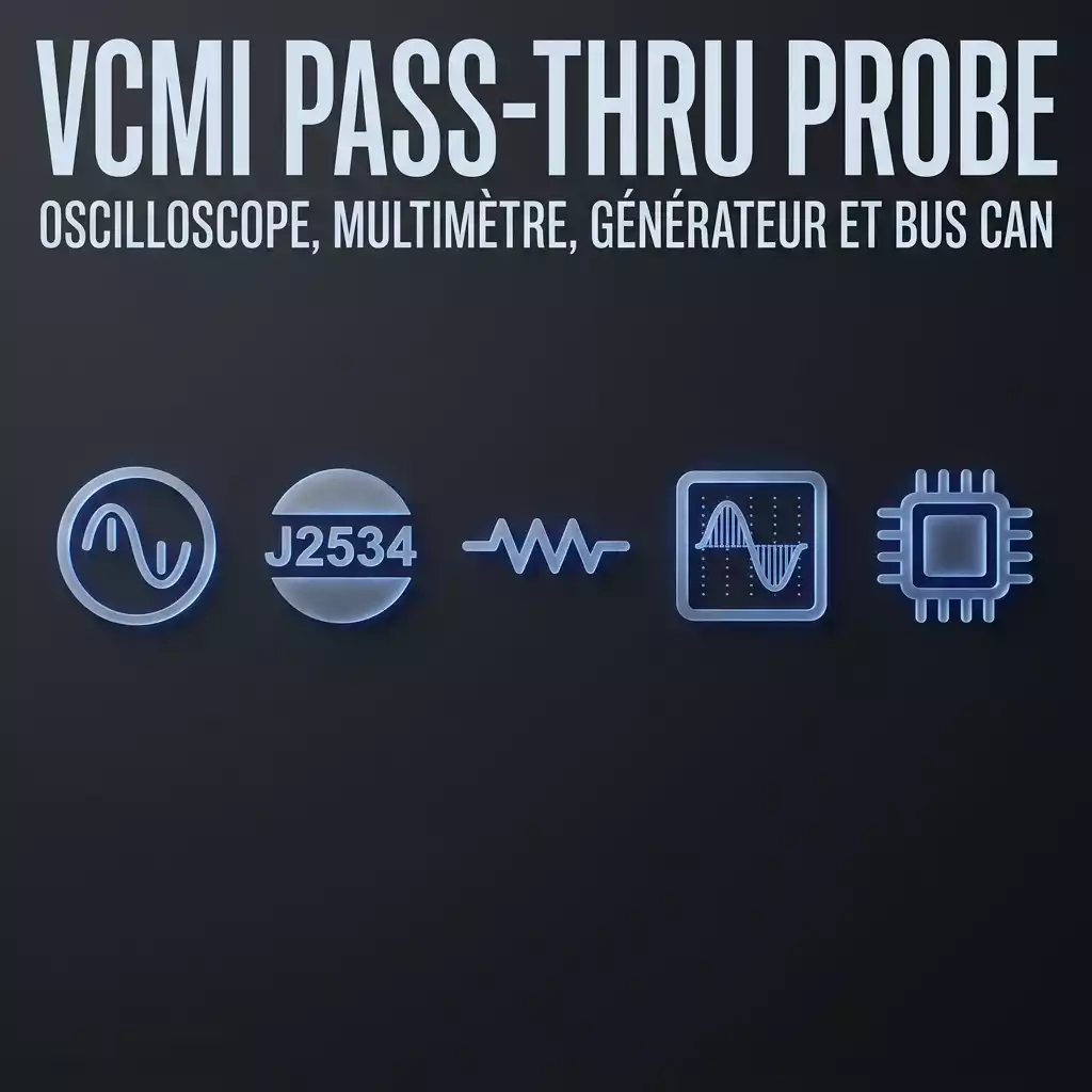 Sonde Pass-Thru MaxiFlash VCMI 5-en-1 oscilloscope et multimètre pour Autel MS919