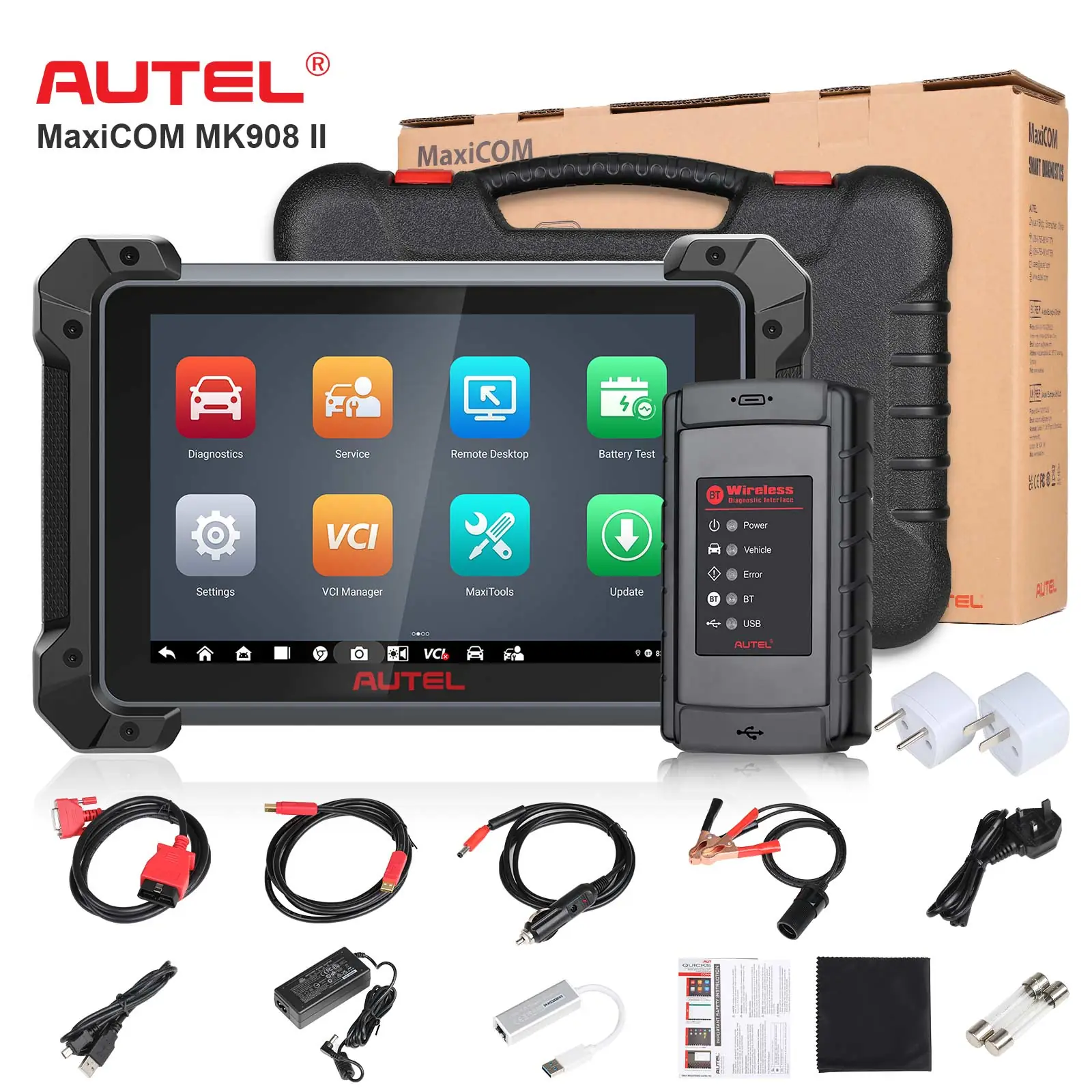 Autel MaxiCOM MK908 II Autel MaxiCOM MK908 II - station de diagnostic auto multimarque