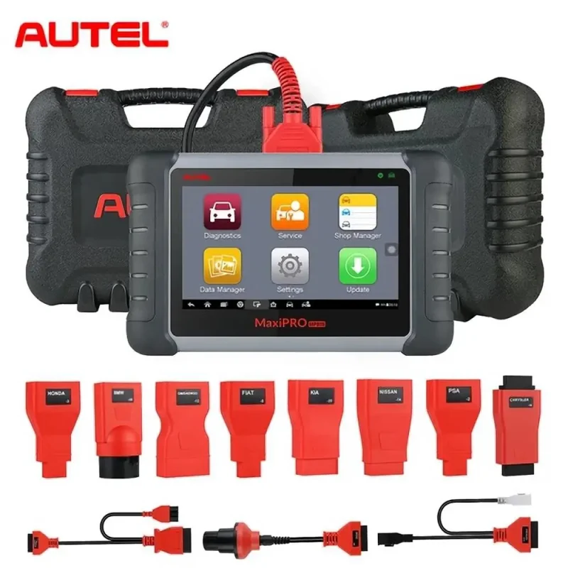 Autel MaxiPRO MP808S - valise de diagnostic auto multimarque avec 11 adaptateurs OBD1