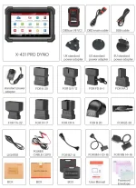 Launch X431 PRO DYNO - valise de diagnostic auto multimarque tous systemes