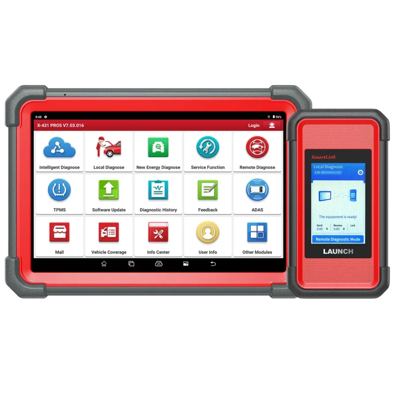 Tablette Launch X431 PRO5 10,1 pouces et interface VCI SmartLink C V2.0