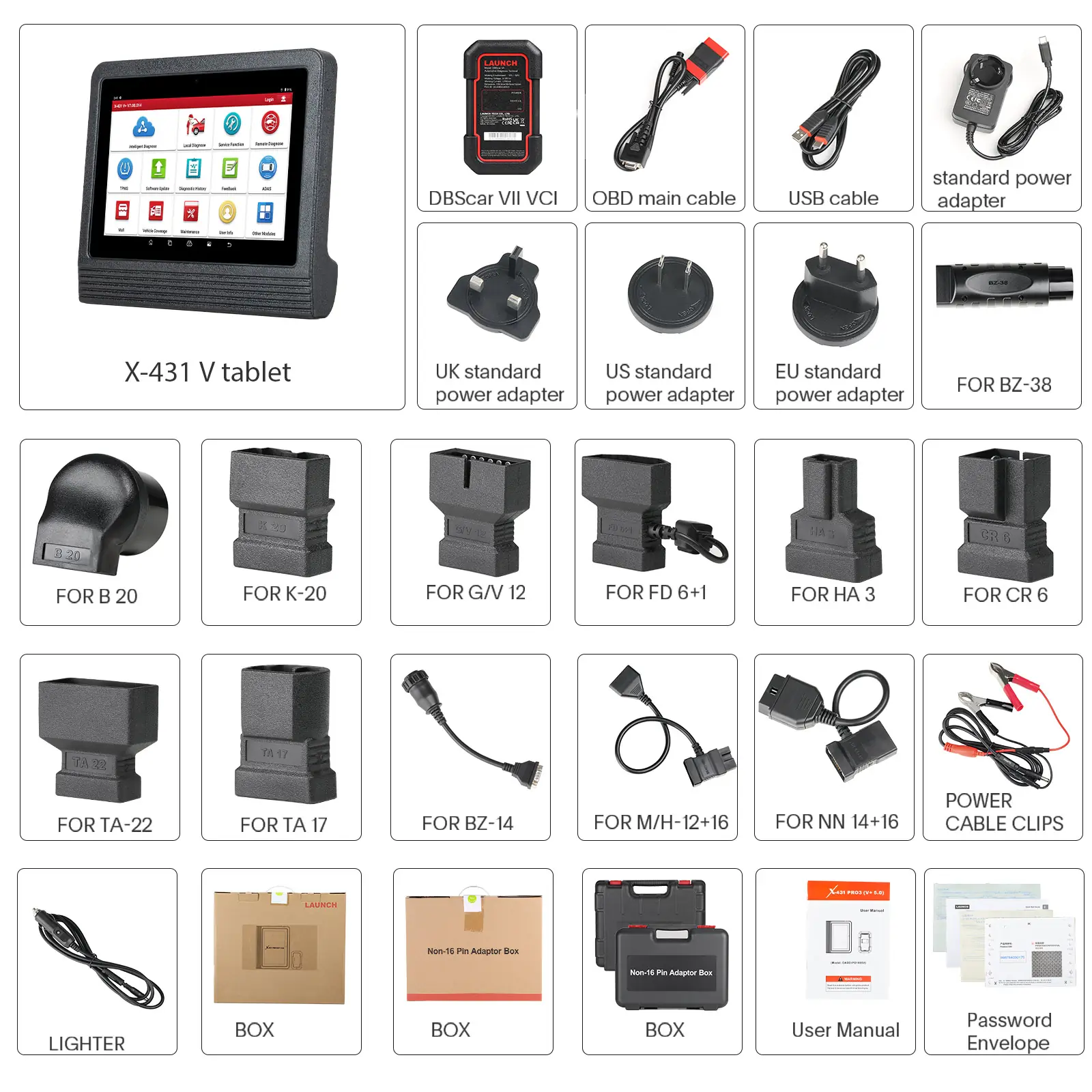 Launch X431 V+ 5.0 Launch X431 V+ 5.0 - valise de diagnostic auto multimarque tous systemes