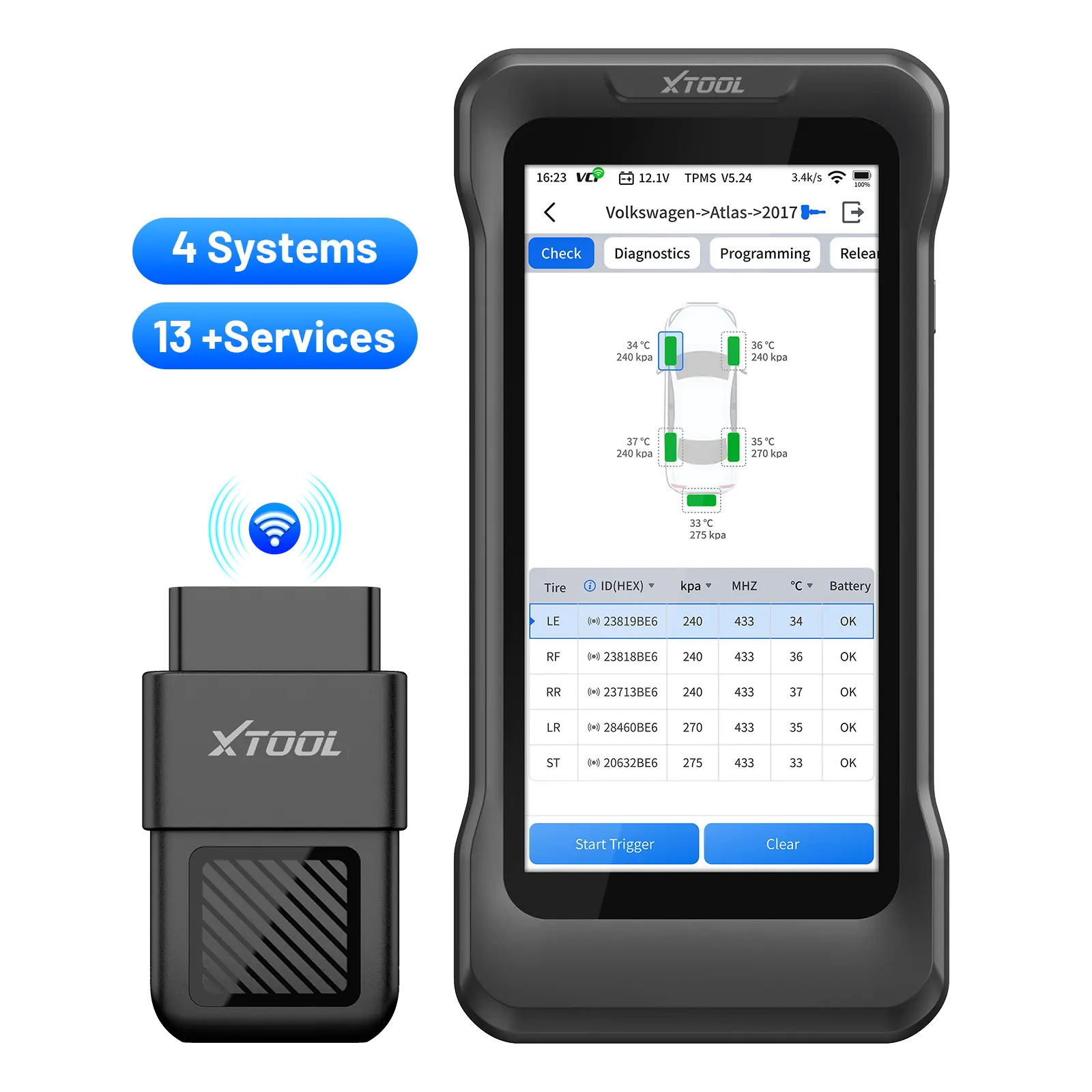 XTOOL TP380 XTOOL TP380 - outil de diagnostic automobile XTOOL